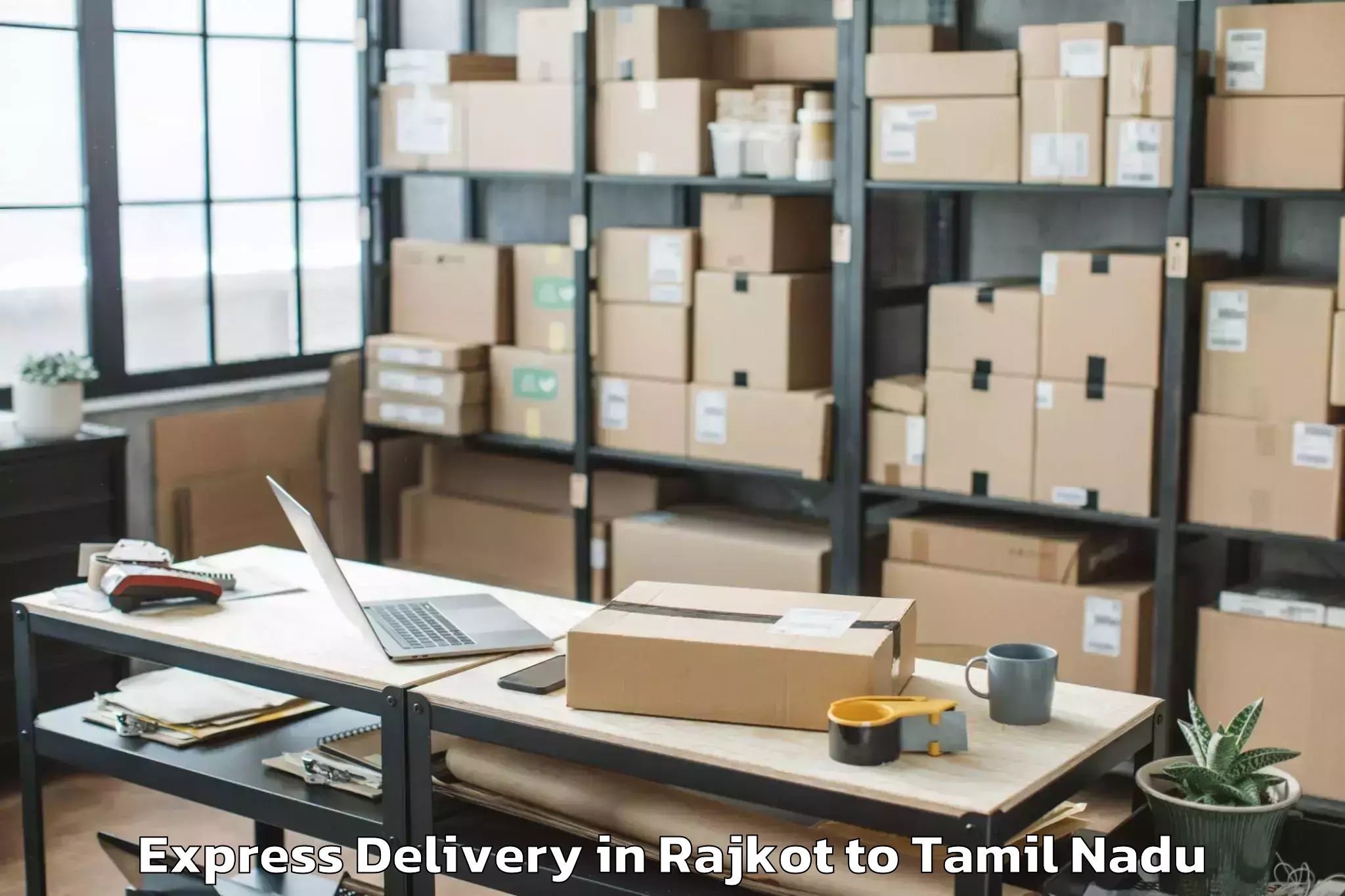 Hassle-Free Rajkot to Karaikudi Express Delivery